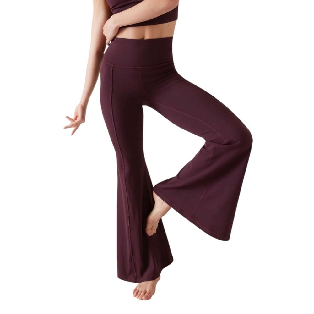Athleta Elation Ultra Flare Pant Women's XS Dark Purple